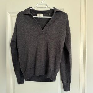 Wilfred Charcoal Knit Pullover